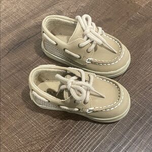 Kids Tan Boat Shoes